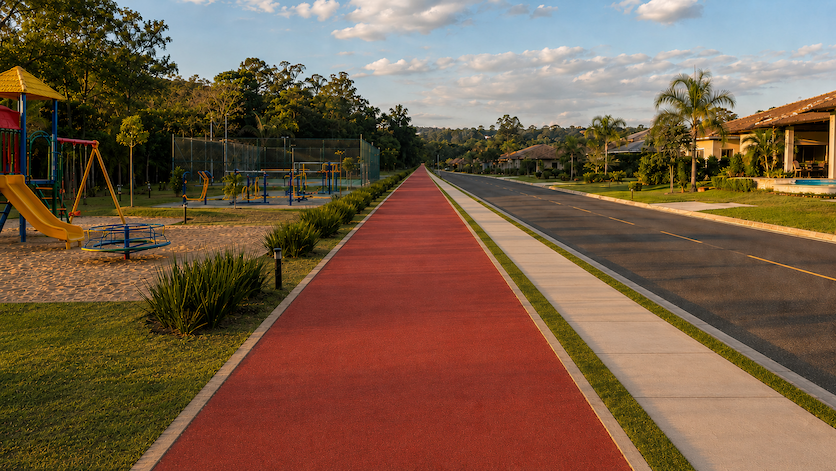 Pista de caminhada do Reserva do Catuaí em Ibiraci MG