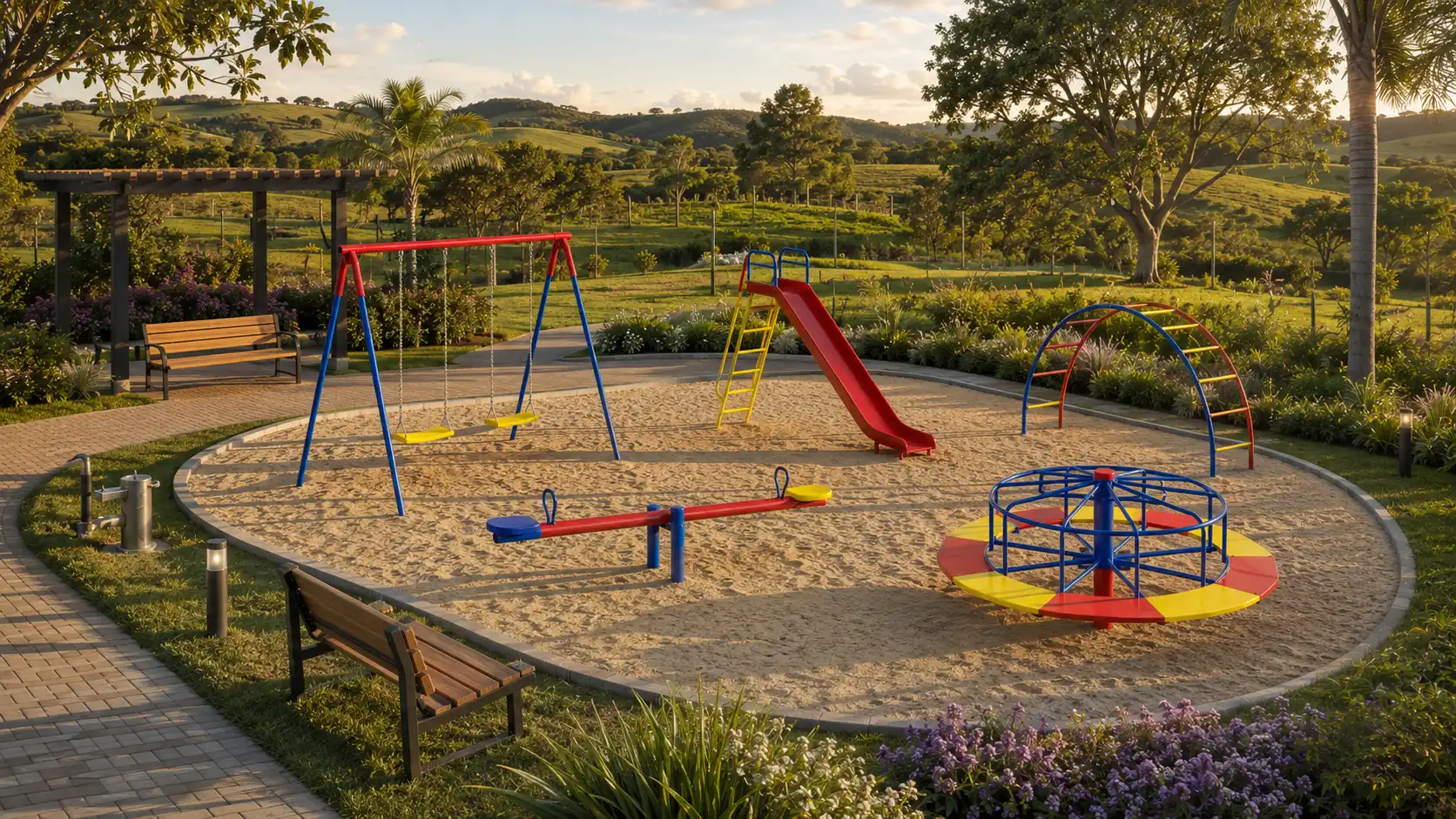 Playground do Reserva do Catuaí em Ibiraci MG